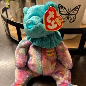 Ty Beanie Baby December the Birthday Bear 7.5"